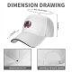 Black baseball cap with pink moon and princess silhouette graphic