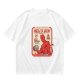 Olive T-shirt with Hell's Gym Devil Lifting Dumbbell Graphic