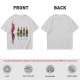 Olive T-Shirt With Cartoon Grill And Skewers Print