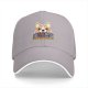 Black baseball cap with corgi dog and 'I'll Be Watching You' snack quote