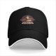 Black baseball cap with Avalanche Knock Out Shinra graphic print