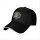 Black Baseball Cap With 'Cause Of Death No Kisses' Skull Graphic