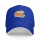 Black baseball cap with kitten nuggets takeout box graphic