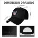 Black baseball cap with TRAYLOR crown shield logo and microphone design
