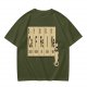Olive Green T-Shirt With Periodic Table Caffeine Graphic