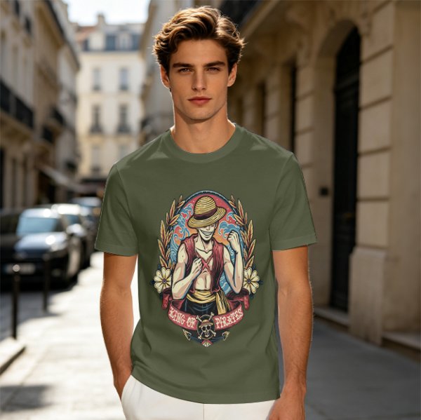 One Piece Luffy King of Pirates Graphic Print T-Shirt