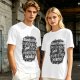 Olive T-Shirt With Funny Manifesting Snacks Success Quote Print