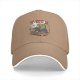 Black baseball cap with T-Rex sushi chef graphic and RAWR text