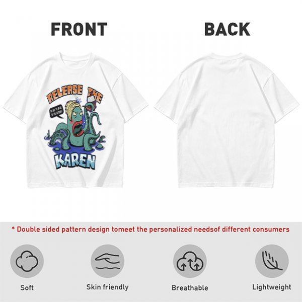 Release The Karen Octopus Graphic T-Shirt