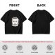 Oversized Army Green T-Shirt With Tired Coffee Mug Graphic