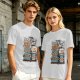 Olive t-shirt with Howling Mad Tiki Lounge graphic print