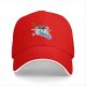 Black Baseball Cap With Raccoon Skateboarding Graphic