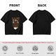 Black Coffee Skull Ghosts Graphic Olive Green T-Shirt