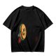 Olive T-Shirt With Cartoon Running Hamburger Character Print