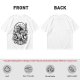 Oni Mask Samurai Floral Graphic Olive T-Shirt