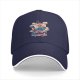 Black Baseball Cap With Anime Pirate Ship Graphic