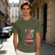 Olive T-Shirt with 'Not Today I'm Berry Tired' Strawberry Print
