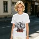 Olive T-Shirt With Cartoon Characters And 'CLUB' Graphic Print