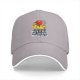 Black baseball cap with funny duck graphic and 'duck it all no regrets' text