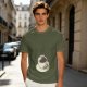 Olive T-Shirt With Hot Cocoa Cup And Marshmallows Graphic Print
