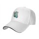 Black baseball cap with anime forest spirit graphic print