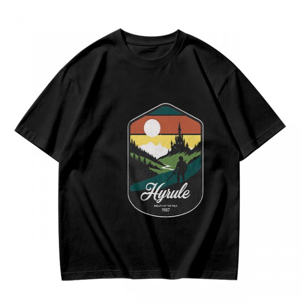 Hyrule Landscape Graphic Tee For Fans Of The Legend Of Zelda