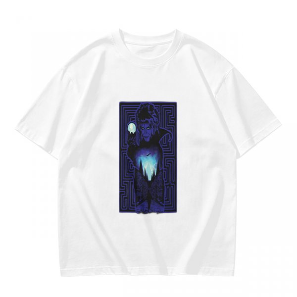 Olive T-Shirt With Mystical Maze Sorcerer Graphic Print
