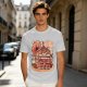 Anime Style Restaurant Scene Graphic T-Shirt Artwork