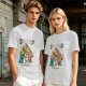 Cat Quest Themed T-Shirt With Fantasy Cat Warrior Characters