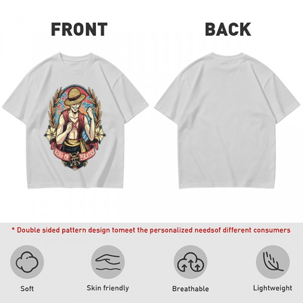One Piece Luffy King of Pirates Graphic Print T-Shirt