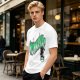 Olive Green Graphic T-Shirt with Wizomania Wizard Print