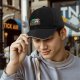 Black baseball cap with Santa and turkey Thanksgiving Christmas design