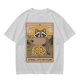 Raccoon Wheel of Fortune Tarot Pizza T-Shirt
