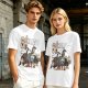 Olive Green T-Shirt With Superhero Animal Squad Graphic Print