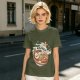 Olive Green T-Shirt With Ramen Bowl Graphic Print