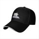 Black baseball cap with 'Dawn of the Arcade' and space invader graphic