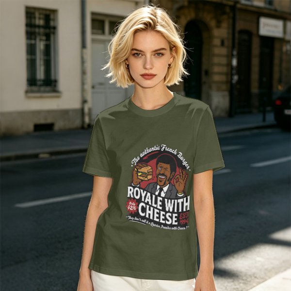 Royale With Cheese French Burger Graphic T-Shirt