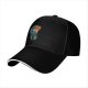 Black Baseball Cap With Fantasy Warrior Art Print