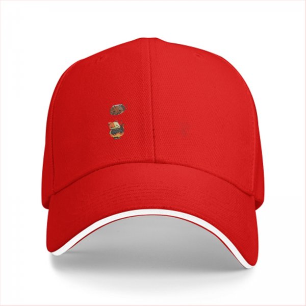 Black baseball cap with cute small animal graphic
