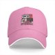 Black baseball cap with a tired raccoon office worker graphic