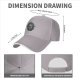 Black baseball cap with mystical occult graphic print