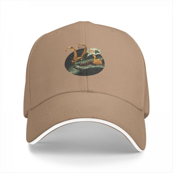 Black baseball cap with alligator Loki giving a thumbs up