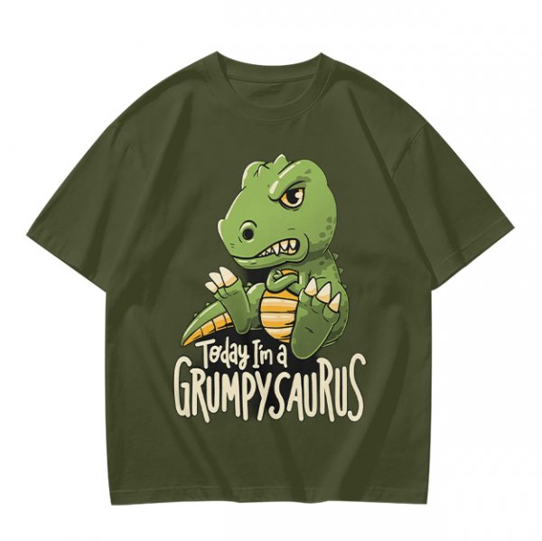 Grumpy Dinosaur T-Shirt for Kids Today I'm a Grumpysaurus