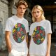Gaming Character Grill Graphic Olive T-Shirt