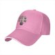 Black baseball cap with coffee types graphic print