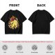 Olive T-Shirt With Super Saiyan Style Electric Cat Graphic