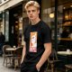 Olive Green T-Shirt With Grumpy Cat 'NOPE' Propaganda Print