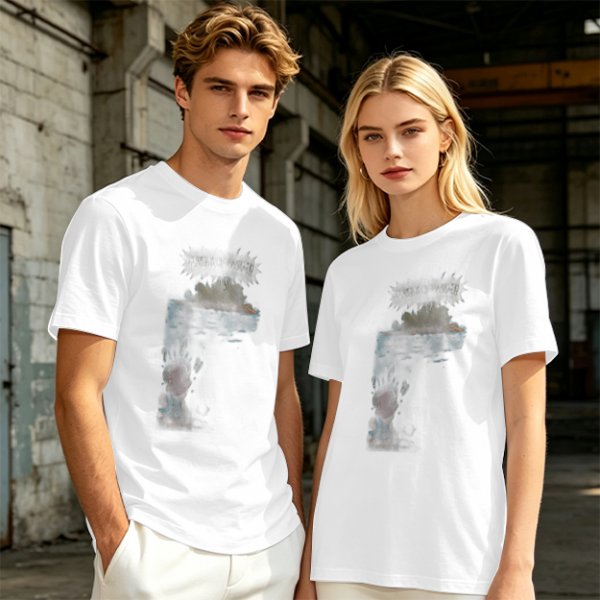 Olive Green Oversized T-Shirt With Abstract Graphic Print