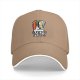 Black Baseball Cap with Argyle Pizza Cartoon Logo