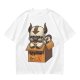 Olive t-shirt with Appa in a box that says Adopt me I'm Lost